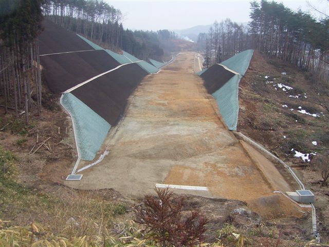 毒沢道路改良