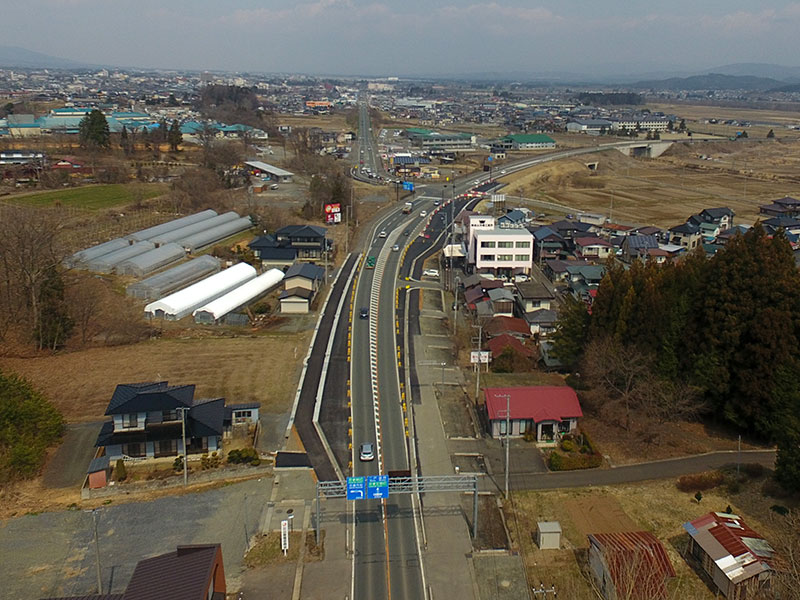 山の神道路改良